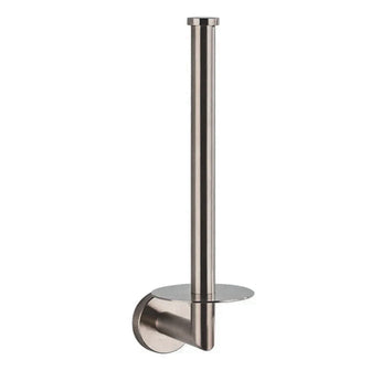 L'ensemble de toilettes Donato Gunmetal yessential.fr est une toilette murale en acier inoxydable avec une grande base verticale pour les bases arrondies et une base ronde, parfaite pour ajouter des accessoires de toilette luxueux à votre espace.