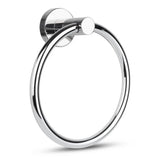 L'anneau porte-serviettes chromé Elarbo de yessential.fr combine un design circulaire lisse et peu encombrant avec une finition chromée - l'accessoire de salle de bain idéal pour suspendre les serviettes.