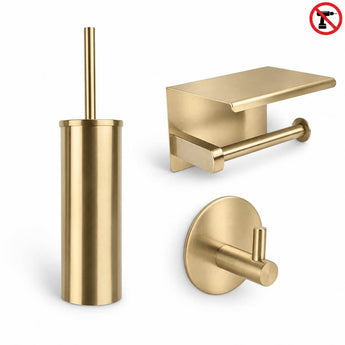 Juano Gold WC Set (no-drill)
