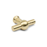 Le Bouton Rando Gold de yessential.fr présente un résultat final dans une forme polie et un centre autour des perpendiculaires - un accent élégant et moderne pour remonter des montres mécaniques ou des boîtes à musique.