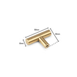 Le bouton Remo Gold de yessential.fr est un bouton de porte cylindrique doré mesurant 50 mm de long, 12 mm de diamètre et dépassant de 32 mm de la base. Comprend un trou de vis pour une installation facile.