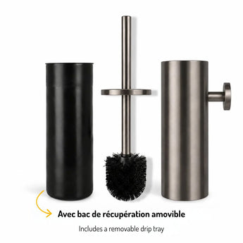 Armando Gunmetal WC Set