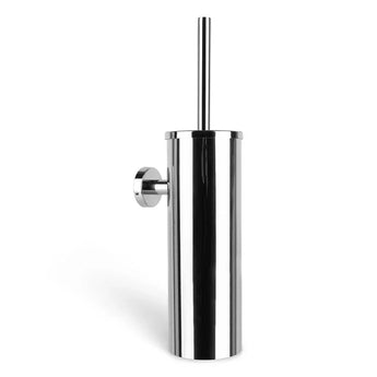 L'ensemble de toilettes Lorenzo Chrome de yessential.fr comprend une toilette murale élégante et une brosse assortie, idéale pour toute collection d'accessoires de salle de bain moderne.