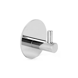 Le Rudro Chrome de yessential.fr est doté d'un crochet à serviettes élégant et moderne en acier inoxydable avec une base ronde et une cheville cylindrique - idéal pour suspendre des serviettes ou des peignoirs dans n'importe quelle pièce.