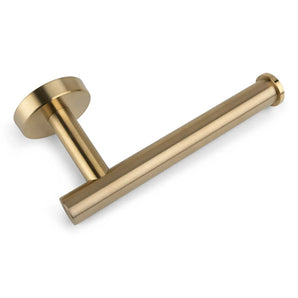 Le papier toilette Tino Gold est le yessential.fr au design moderne et minimaliste avec une jolie plaque murale cylindrique et ronde - l'accessoire luxueux pour un bain élégant.