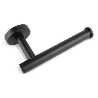 L'ensemble de toilettes Romano Black de yessential.fr est un support mural noir mat au design cylindrique minimaliste - idéal pour mettre en valeur votre ensemble d'accessoires de toilette noir ou votre ensemble d'accessoires de salle de bain.