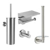 Donato Inox Brossé WC Set