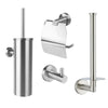 Quirino Inox Brossé WC Set