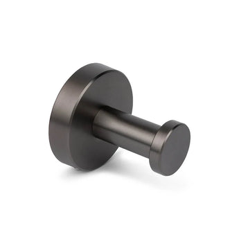 L'ensemble WC Xavo Gunmetal de yessential.fr se compose d'une murale ronde en crochet et métal noir avec une paire de cylindres et une finition brossée - prête pour la modernisation de la salle de bain ou porte-serviettes et vêtements du cadre de l'ensemble d'accessoires WC.