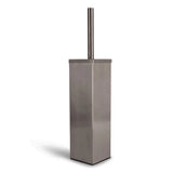 La brosse de toilette Velasco Gunmetal de yessential.fr a un design moderne et élégant avec une haute poignée en acier inoxydable et un support rectangulaire vertical pour un look élégant et autonome.