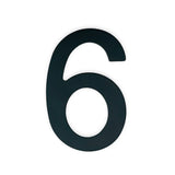 Un grand numéro noir de la collection Animo Black 7,6 cm (sans perçage) de yessential.fr est affiché sur un fond blanc uni.