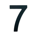 L'Animo Noir 7,6 cm (ne pas percer) de yessential.fr porte un chiffre 7 noir en gras sur blanc, idéal comme numéro de maison autocollant moderne. Facile à appliquer pour un look élégant – aucun perçage requis.