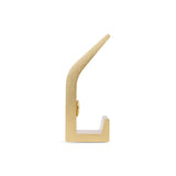 Le 10x Huso Gold de yessential.fr est une patère dorée moderne avec un design minimaliste, une finition mate lisse et une pointe surélevée pour organiser votre espace avec style.
