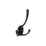 Le crochet Nismo Black 2 de yessential.fr est un crochet double noir avec deux crochets inférieurs et un grand crochet supérieur, montés sur un fond blanc.
