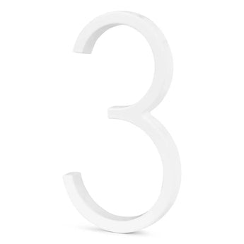L'Amato White 20 cm de yessential.fr est un numéro blanc 3D élégant, parfait pour les numéros de maison modernes et pour ajouter une touche élégante à l'extérieur de votre maison.