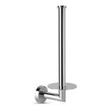 Le porte-rouleau de rechange Roberto Chrome de yessential.fr est doté d'une tige verticale pour le montage mural et d'une plaque arrière ronde. Fabriqué en acier inoxydable durable et brillant pour une qualité durable dans vos toilettes.