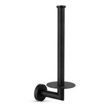 L'ensemble de toilette Corrado Noir de yessential.fr est un support pour toilette murale moderne et minimaliste avec une base très verticale et une base ronde pour plusieurs rouleaux, idéal pour un ensemble de toilette noir mat ou un ensemble d'accessoires de salle de bain.