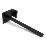 L'ensemble de toilettes Moreno Black de yessential.fr comprend un porte-rouleau de papier toilette mural moderne noir mat avec une base carrée et un bras droit - idéal pour vos accessoires de salle de bain ou votre ensemble d'accessoires de toilette.