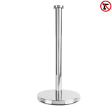 L'ensemble de toilettes yessential.fr Ludo Chrome (sans perçage) est un porte-serviettes en papier autoportant en métal argenté avec une base ronde chromée. Facile à installer sans perçage – idéal pour tout ensemble d'accessoires de toilettes.