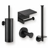 Santino black toilet brush set