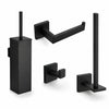 Venzo Black Toilet set