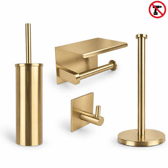 Ludo Gold WC Set (no-drill)