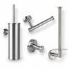 Cosimo Brushed Stainless Steel Toilet Set