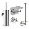 Donato Brushed Stainless Steel WC Set