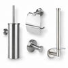 Lauro Inox Brossé WC Set