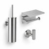 Nando Brushed Stainless Steel WC set