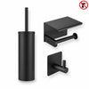 Tapio Black WC Set (no-drill)