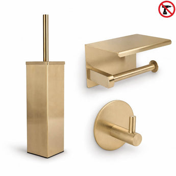 Mauro Gold WC Set (no-drill)