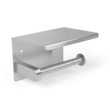 L'ensemble de toilettes Pacho en acier inoxydable de yessential.fr est une élégante toilette murale en acier inoxydable avec une étagère plate et une barre horizontale, ce qui en fait un complément idéal à toute collection d'accessoires de salle de bain moderne.