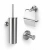 Mano Brushed Stainless Steel WC Set