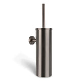 L'ensemble de toilettes Marino Gunmetal de yessential.fr comprend un élégant support mural cylindrique en acier inoxydable avec une poignée verticale - idéal pour toute salle de bain moderne ou pour compléter vos accessoires de toilette au look bronze.